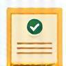 Ícone de documento de certificação