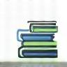 Ícone de livros representando biblioteca de recursos